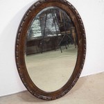 Антикварное зеркало в дубовой раме 1910-х гг.