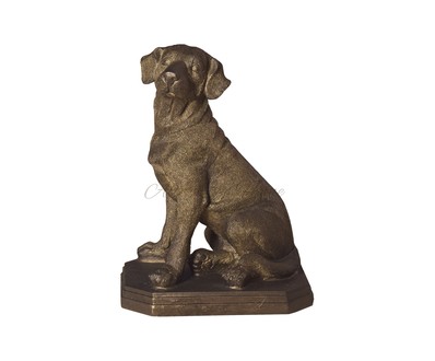 Фигурка собаки, стилизованная под бронзу