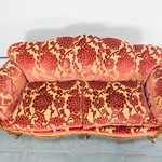 Винтажный мягкий диван с вкладными подушками 1940-х гг.
