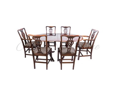 Винтажный столовый гарнитур из махагони