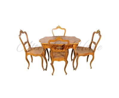 Комплект антикварной мебели для столовой в стиле неорококо 1860-х гг.