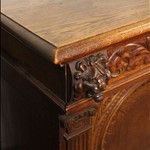 Антикварный дубовый сервант 1840-х гг. 