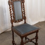 Комплект из 6-ти антикварных стульев в стиле неоренессанс с резным навершием 1850-х гг. 