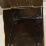 Антикварный эмалированный зольник с цветочным орнаментом 1900-х гг. 