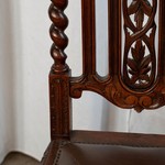 Комплект из 6-ти антикварных стульев с резными спинками 1850-х гг. 