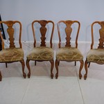 Набор винтажных ореховых стульев 1950-х гг.