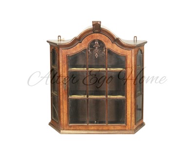 Антикварная навесная голландская витрина 1900-х гг. 