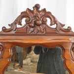 Антикварный сервант с фигурным навершием 1850-х гг. 
