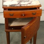 Антикварная прикроватная тумба с мраморной столешницей 1870-х гг. 