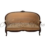 Антикварный диван со спинкой корзина 1850-х гг. 