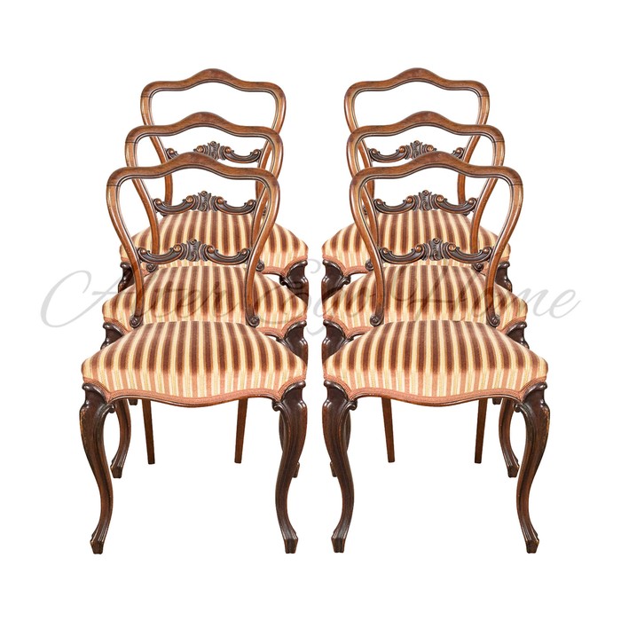 комплект антикварных стульев из палисандра 1830-х гг.
