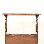 Винтажная газетница из дуба 1950-х гг. 