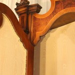 Антикварный шкаф-секретер с разомкнутым фронтоном 1950-х гг. 