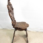 Антикварный резной стул-скабелло 1840-х гг.