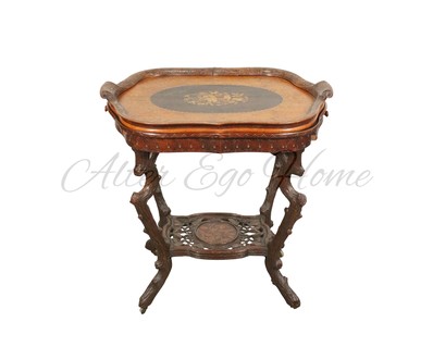 Антикварный чайный столик со съемным подносом 1840-х гг.