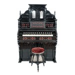 Антикварный немецкий орган с табуретом
