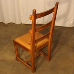 Комплект из 6-ти стульев светлого дуба со сквозными спинками 1940-х гг. 