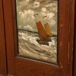 Антикварный голландский шкаф с живописными сюжетами 1870-х гг. 
