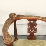 Пара антикварных кабинетных кресел 1840-х гг. 