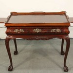 Антикварный чайный столик в стиле Чиппендейл 1940-х гг. 