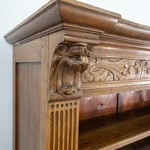 Шкаф книжный  с львиным маскароном 1860-х гг.
