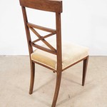 Комплект антикварных стульев со сквозными спинками 1880-х гг.