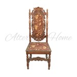 Антикварный стул с резной спинкой 1850-х гг. 