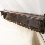 Антикварная настенная вешалка 1880-х гг. 