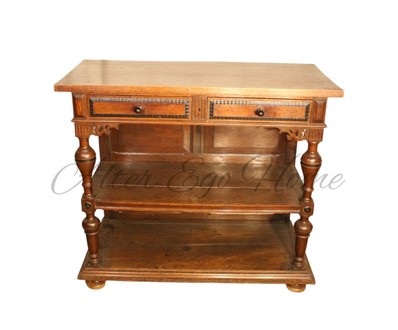 Антикварный консольный стол с точеными балясинами 1860-х гг. 