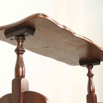 Винтажная газетница из дуба 1950-х гг. 