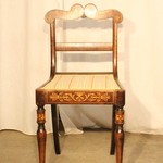 Комплект из 3-х антикварных палисандровых стульев с интарсией 1820-х гг. 