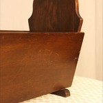 Антикварная дубовая газетница 1960-х гг.