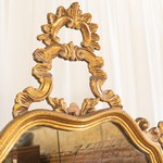 Комплект из винтажного настенного зеркала и полушкафа с мраморной столешницей 1940-х гг. 