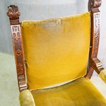 Антикварное кресло дантеска 1870-х гг.