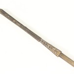 Комплект антикварных таганов и каминных аксессуаров из латуни 1870-х гг. 