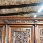 Антикварный буфет с резными гротесками 1860-х гг. 