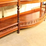 Антикварная викторианская витрина из палисандра 1870-х гг. 