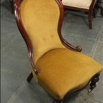 Антикварное кресло-туфелька 1850-х гг. 