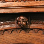 Антикварный дубовый сервант 1840-х гг. 