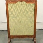 Антикварный каминный экран с резным навершием 1750-х гг. 