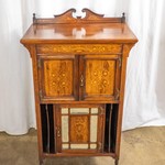 Антикварный полушкаф с отделкой палисандром 1860-х гг. 