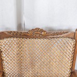 Комплект из 4-х антикварных буковых кресел со спинкой из ротанга 1920-х гг. 