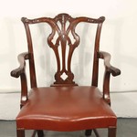 Антикварное кресло в стиле Чиппендейл 1890-х гг. 