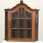 Антикварная навесная голландская витрина 1900-х гг. 