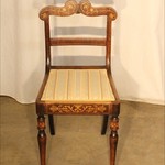 Комплект из 3-х антикварных палисандровых стульев с интарсией 1820-х гг. 