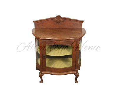 Антикварный чайный столик с фигурным поликом 1910-х гг. 