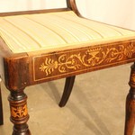 Комплект из 3-х антикварных палисандровых стульев с интарсией 1820-х гг. 