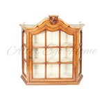 Антикварная настенная витрина со скошенными торцами 1890-х гг. 