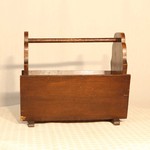 Антикварная дубовая газетница 1960-х гг.