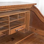 Антикварный двухтумбовый письменный стол из дуба 1880-х гг.